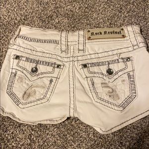 White rock revival Jean shorts